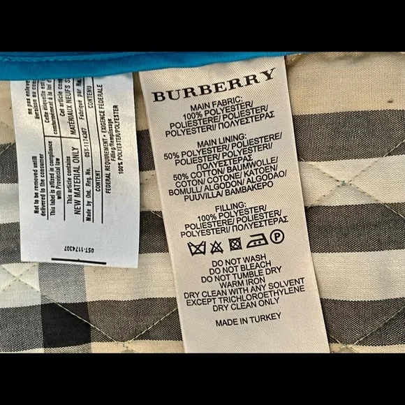 BURBERRY Brit Authentic quilted teal blue jacket. Excellent condition- - Picture 6 of 7